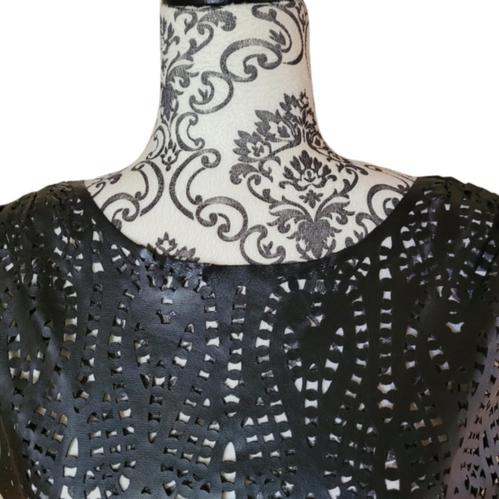House of Harlow 1960 pleather cutout dress size large - Picture 6 of 16